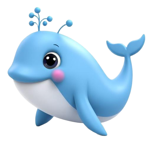 Illustration 3D de La baleine