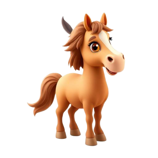 Illustration 3D de Le cheval