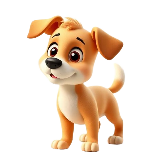 Illustration 3D de Le chien