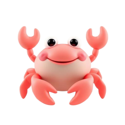 Illustration 3D de Le crabe