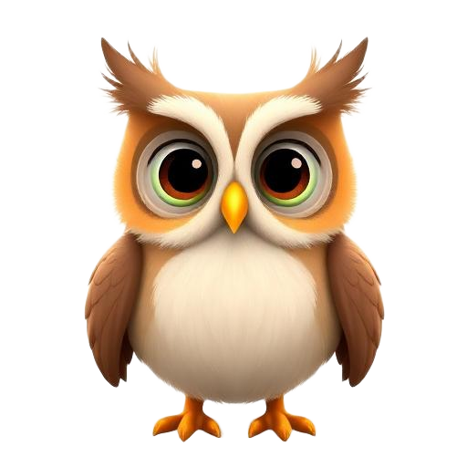Illustration 3D de Le hibou