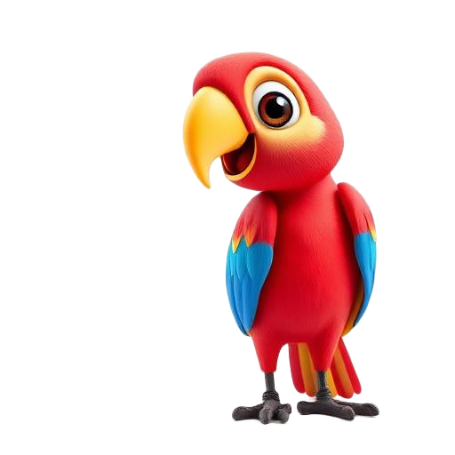 Illustration 3D de Le perroquet