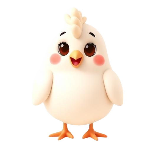 Illustration 3D de La poule