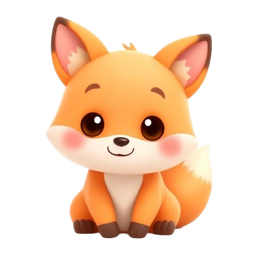 Illustration 3D de Le renard