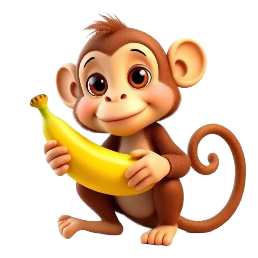 Illustration 3D de Le singe